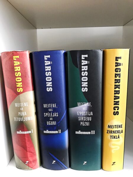 Meitene ar pūķa tetovējumu. Meitene, kas spēlējās ar uguni. Meitene, kas izpostīja sirseņu pūzni. Meitene zirnekļa tīklā. Stīgs Larsons, Dāvids Lāgerkrancs